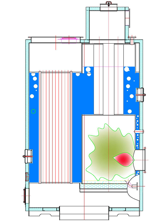 ZYS型立式針形管組合鍋爐 ZYS型立式針形管組合鍋爐