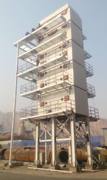 安裝完成之后的硅鐵礦熱爐余熱鍋爐 安裝完成之后的硅鐵礦熱爐余熱鍋爐