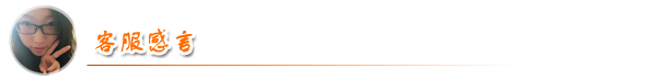 客服感言 客服感言
