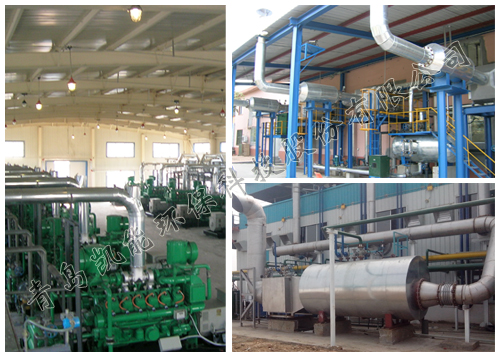 發電機組余熱鍋爐現場