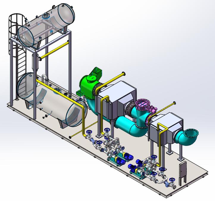 凱能科技設計的導熱油爐撬塊