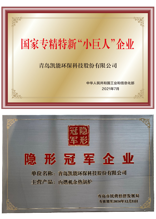 凱能榮獲專精特新“小巨人”企業和隱形冠軍企業 凱能榮獲專精特新“小巨人”企業和隱形冠軍企業