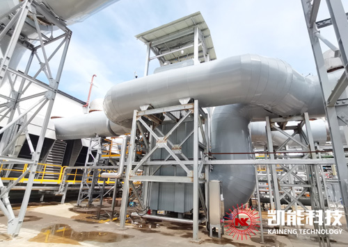 柬埔寨重油發電機組余熱鍋爐項目現場