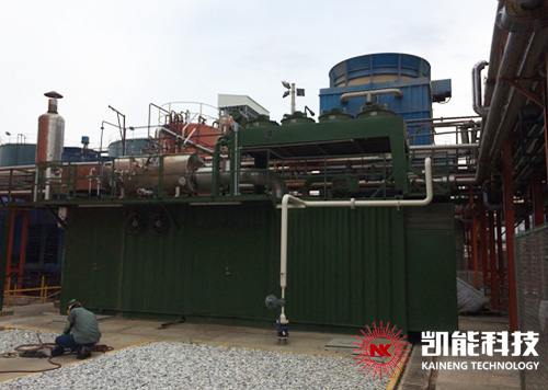沼氣發電機組余熱利用項目現場