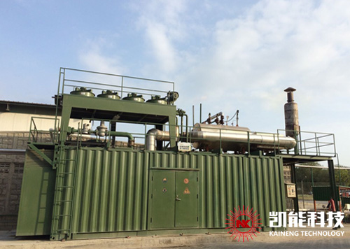 沼氣發電機組余熱利用項目現場