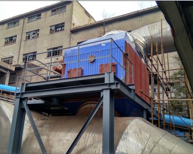 本鋼耐火窯余熱鍋爐現場