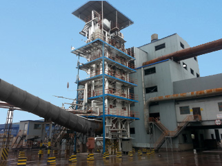 青海硅鐵礦熱爐余熱鍋爐安裝現場